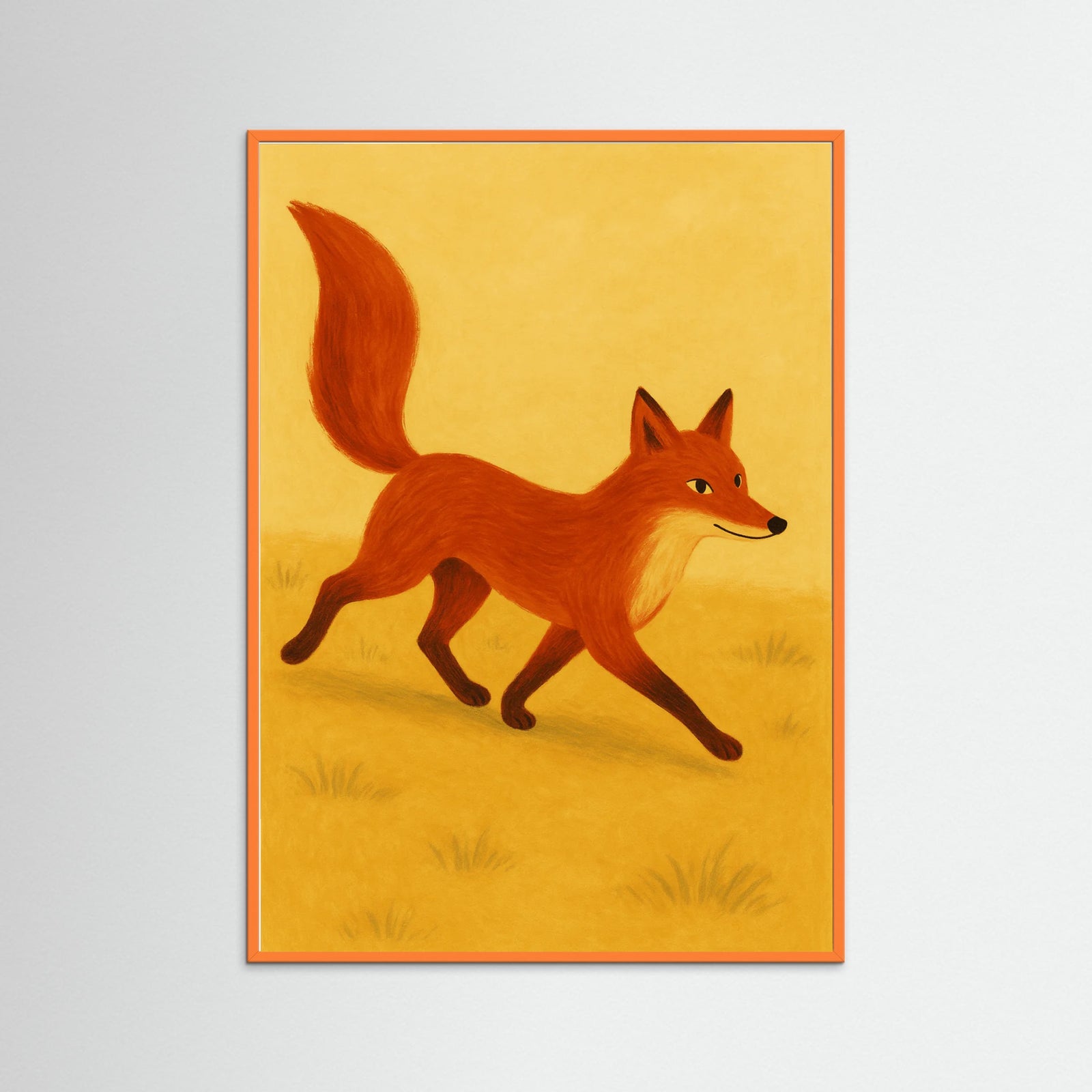 Orange Wood Clever Fox