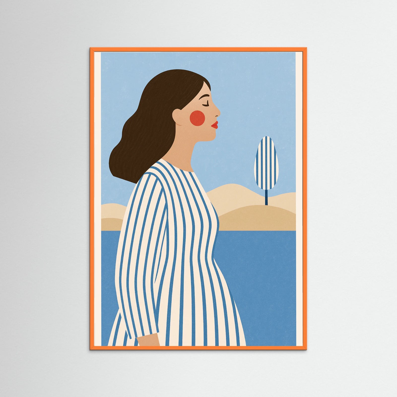 Orange Wood Cloud Kissed