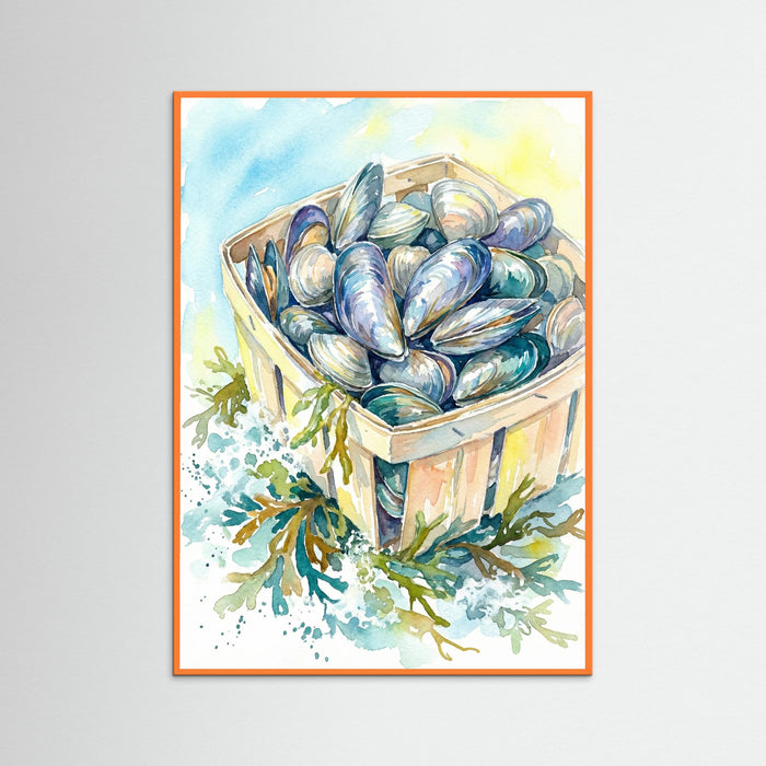 Orange Wood Coastal Catch Still Life