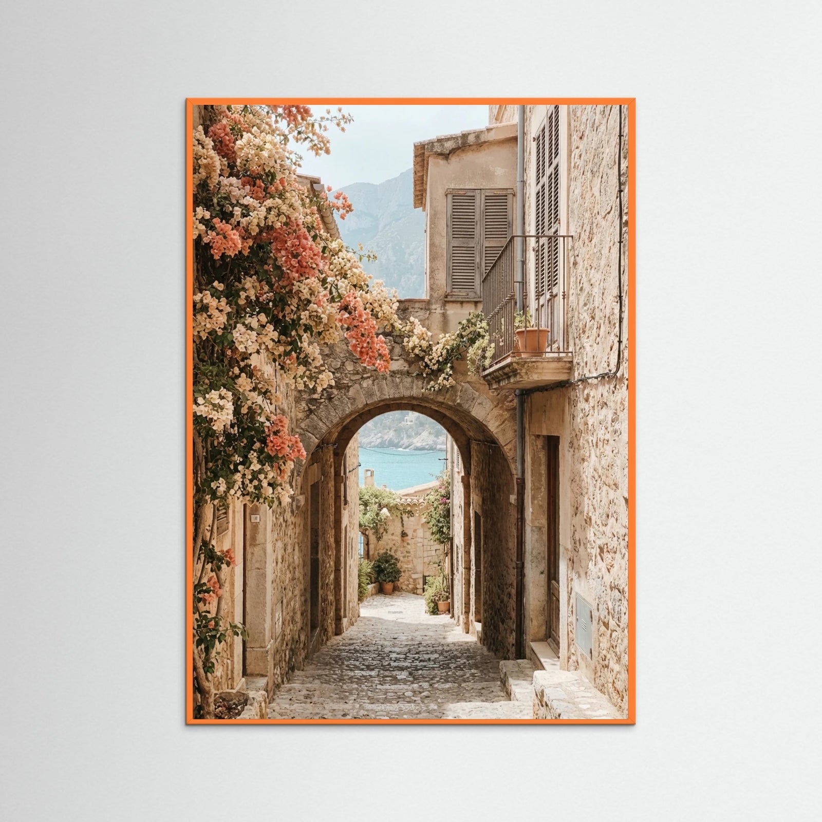 Orange Wood Coastal Charm