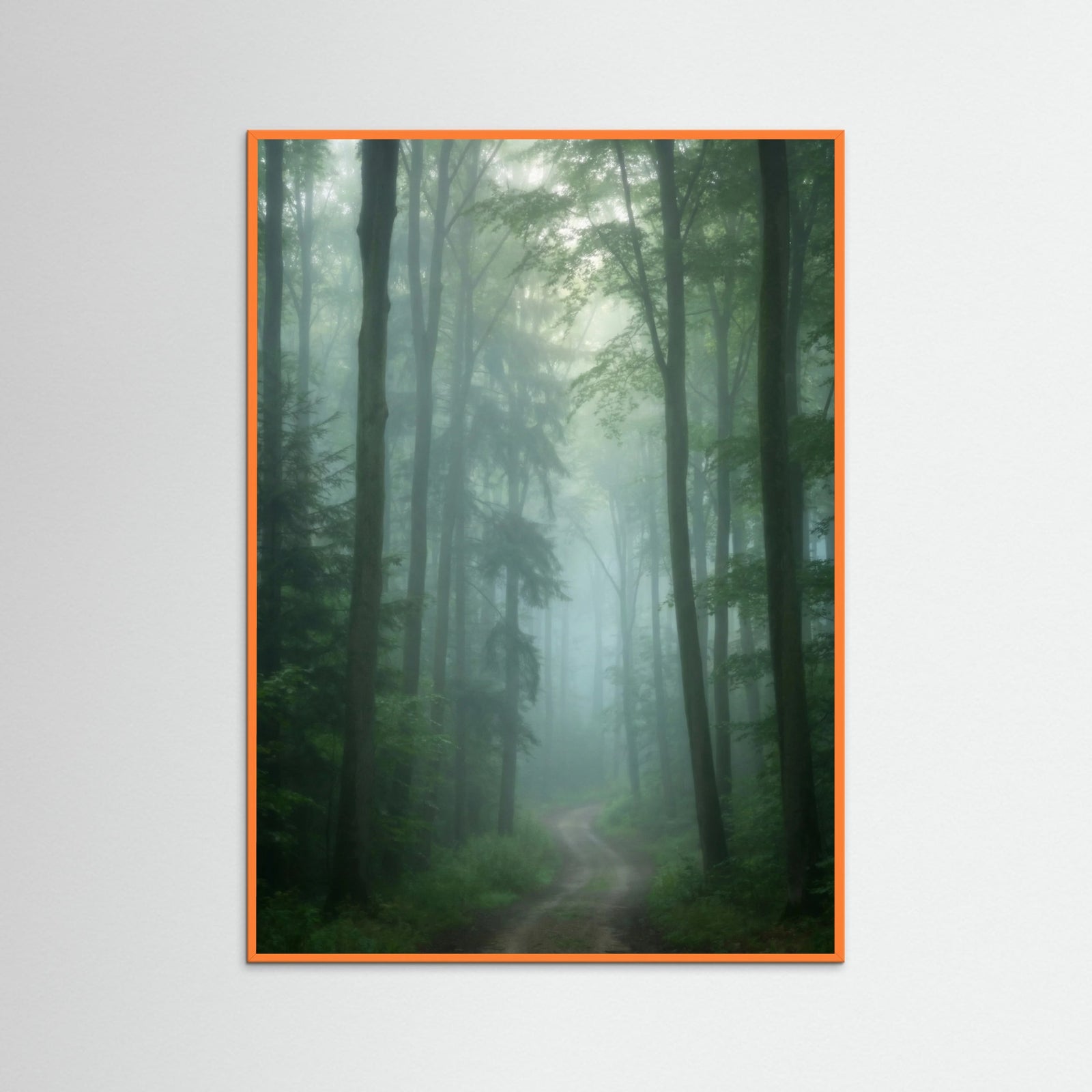 Orange Wood Coastal Green Embrace