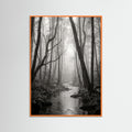 Orange Wood Coastal Serenity