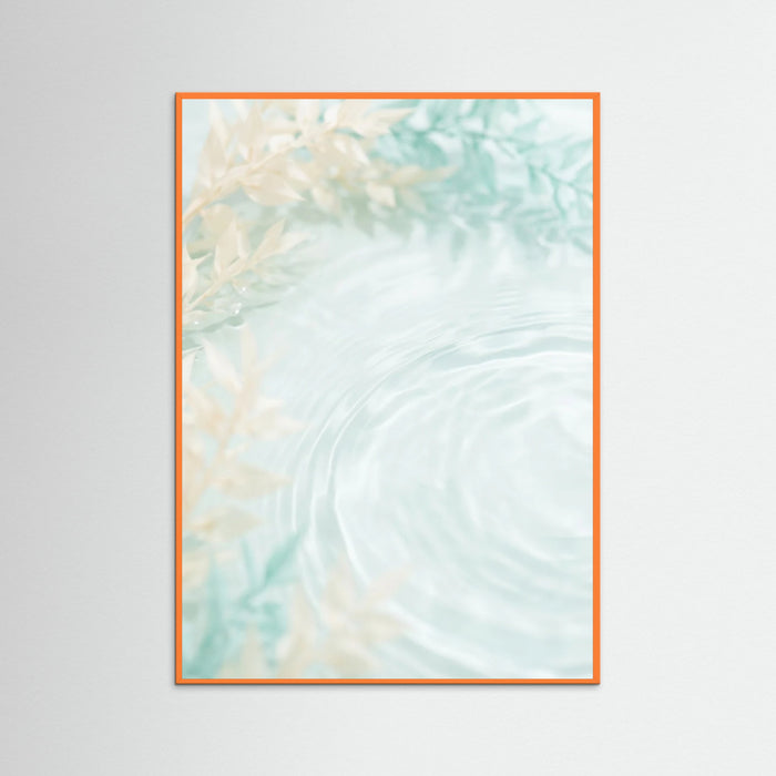 Orange Wood Coastal Serenity