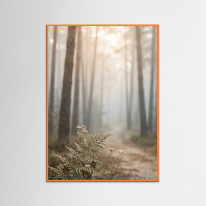 Orange Wood Coastal Serenity
