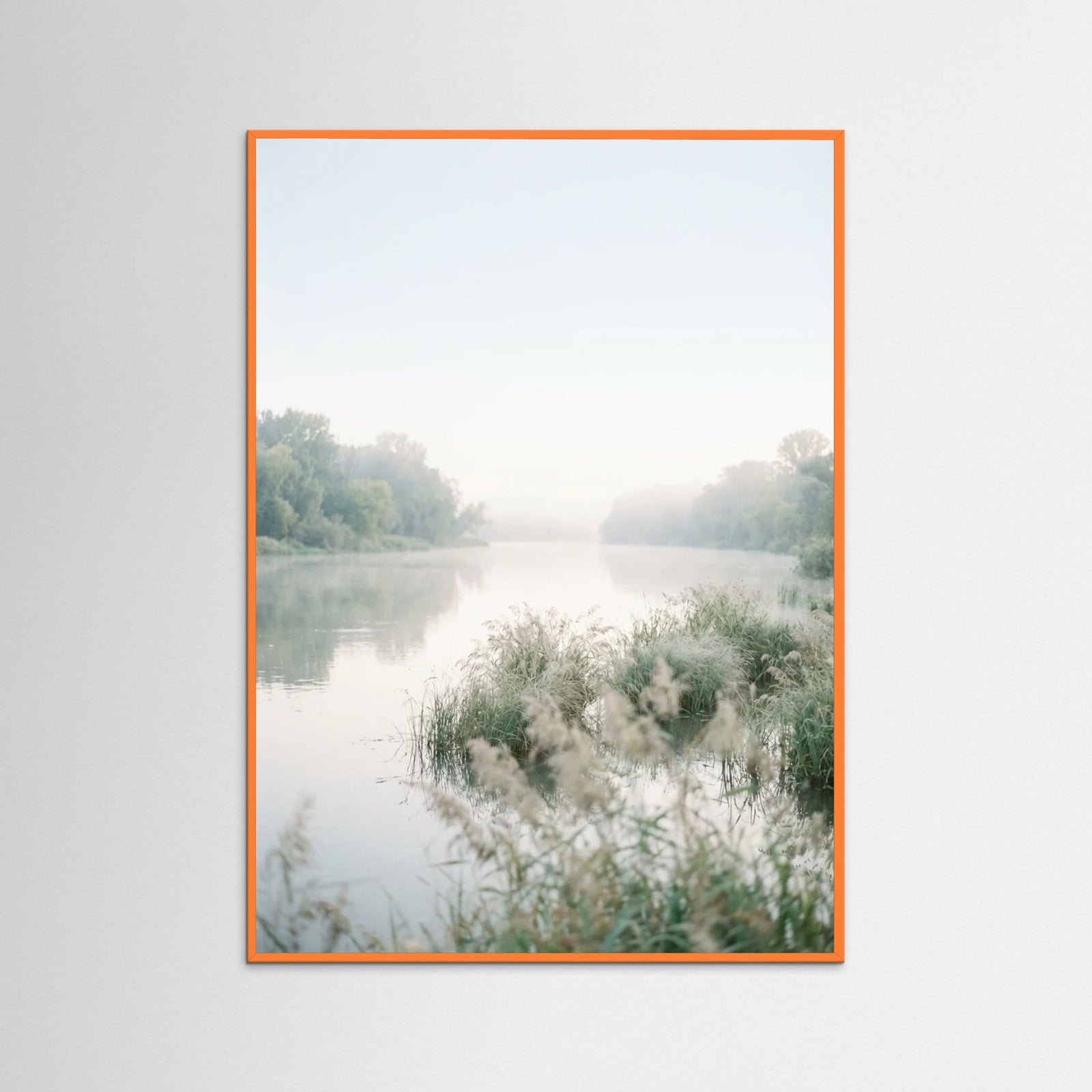 Orange Wood Coastal Serenity