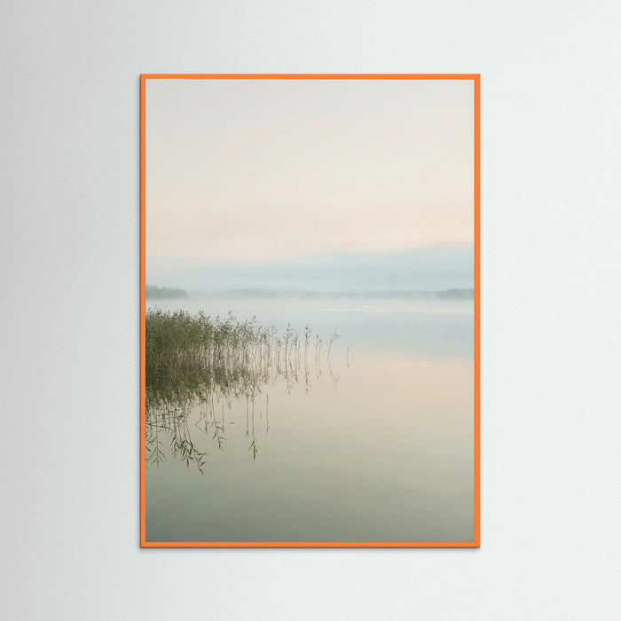 Orange Wood Coastal Serenity