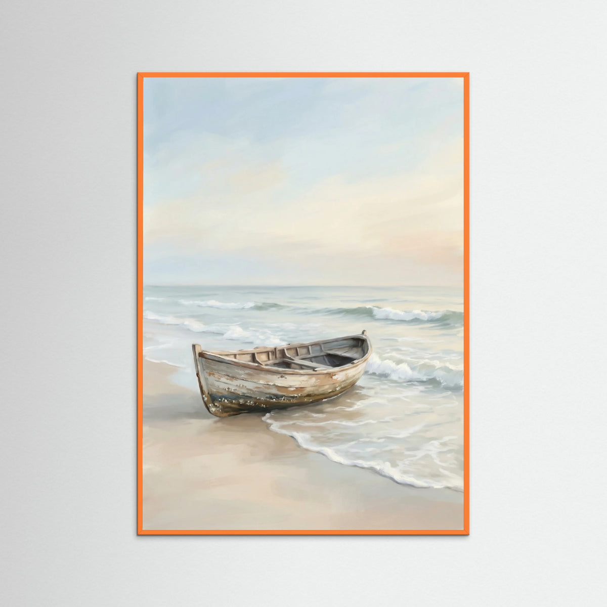 Orange Wood Coastal Solitude Blue