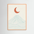 Orange Wood Coastal Sunrise Serenity