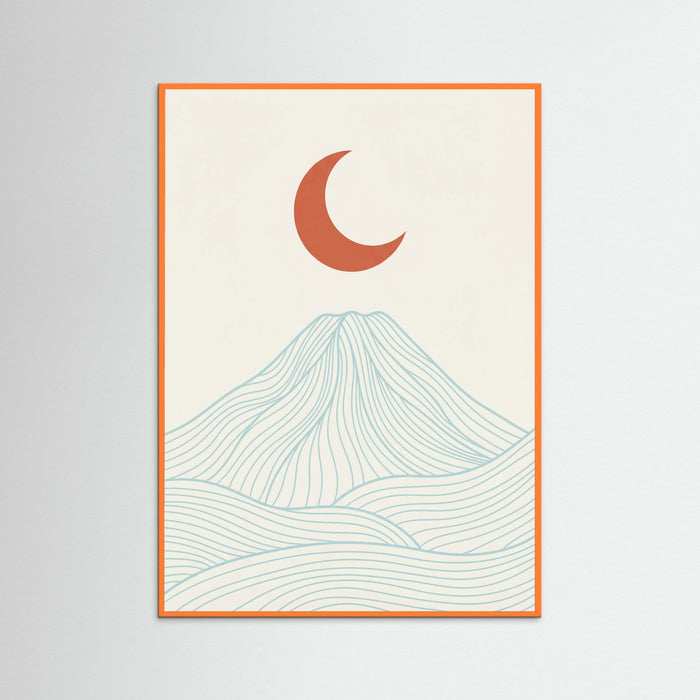 Orange Wood Coastal Sunrise Serenity