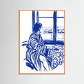 Orange Wood Cobalt Contemplation Blue