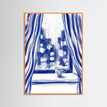 Orange Wood Cobalt Contemplation