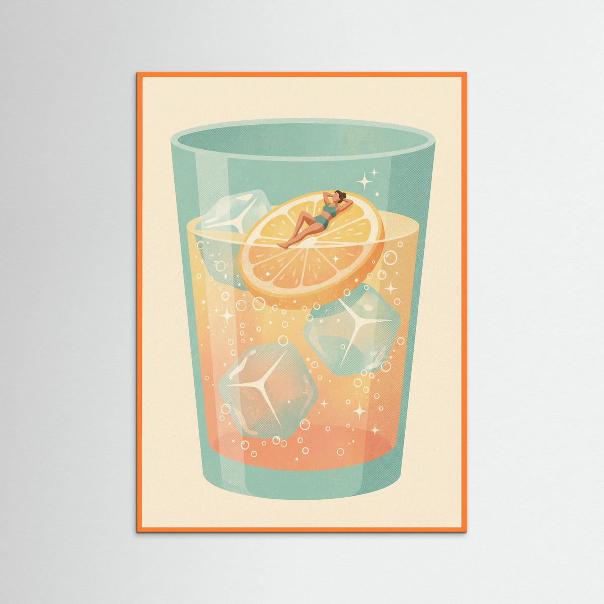 Orange Wood Cocktail Oasis