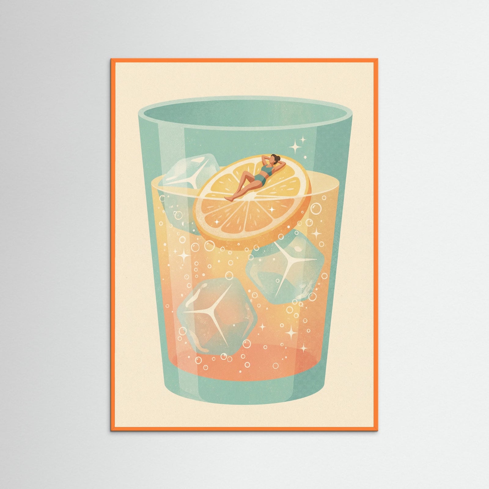 Orange Wood Cocktail Oasis