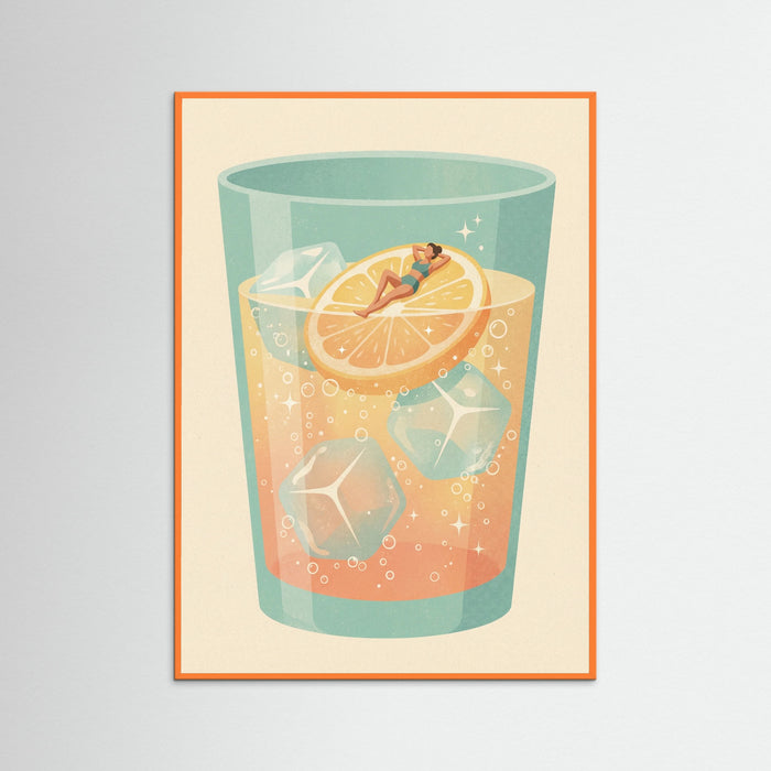 Orange Wood Cocktail Oasis