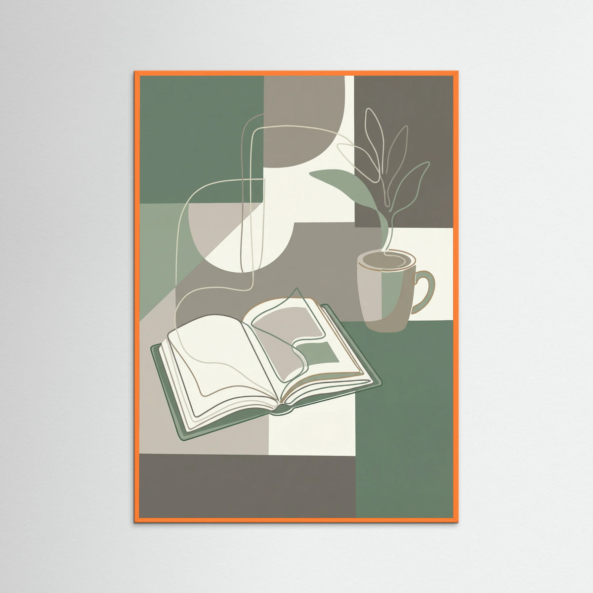 Orange Wood Coffee Contemplation