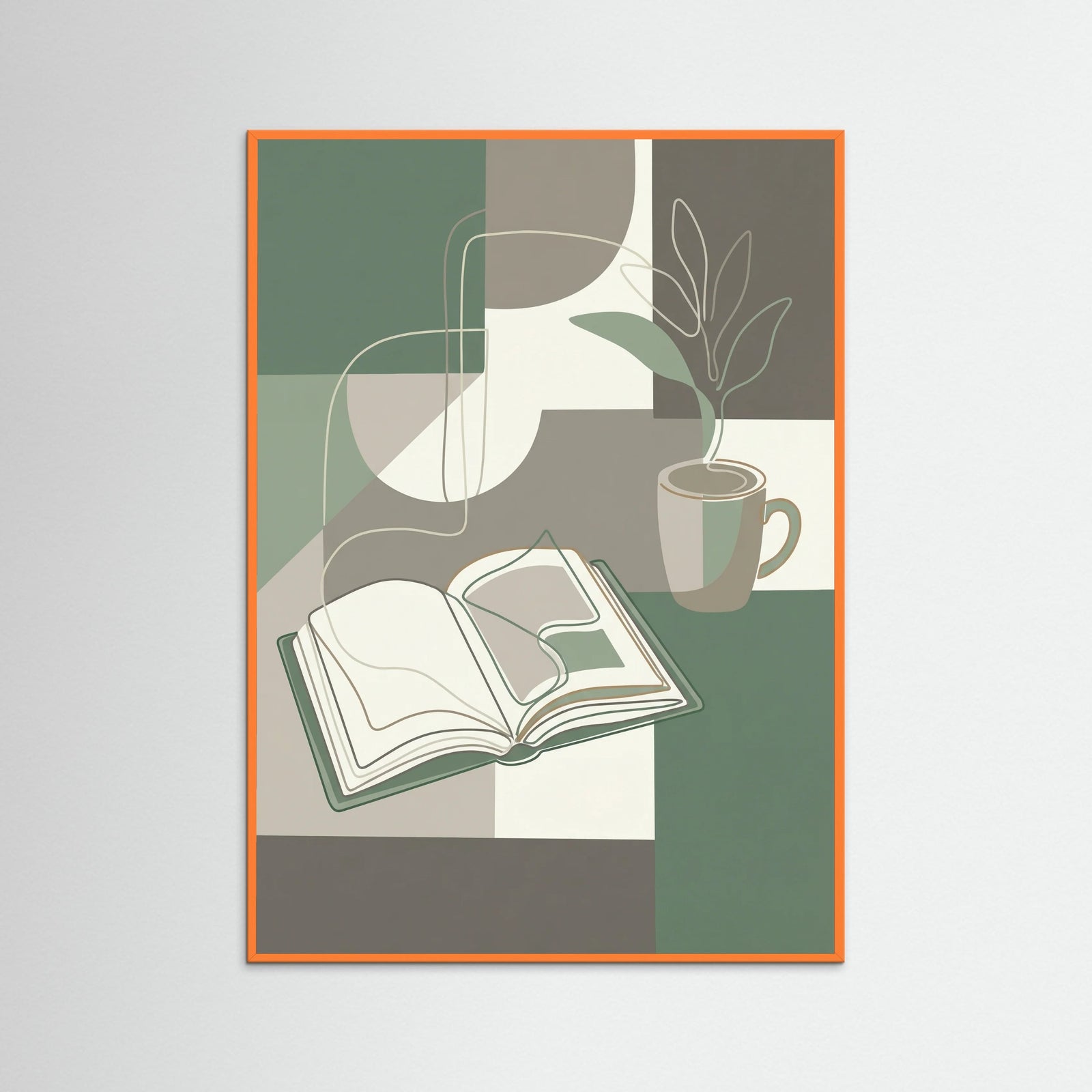 Orange Wood Coffee Contemplation