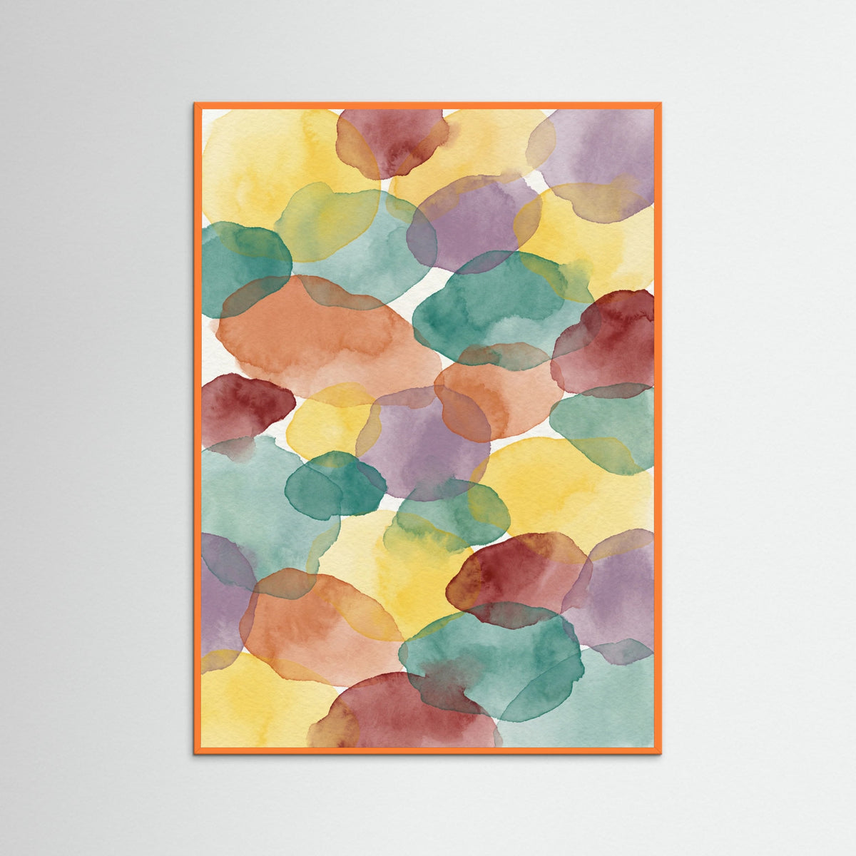 Orange Wood Color Mosaic