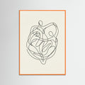 Orange Wood Connected Faces