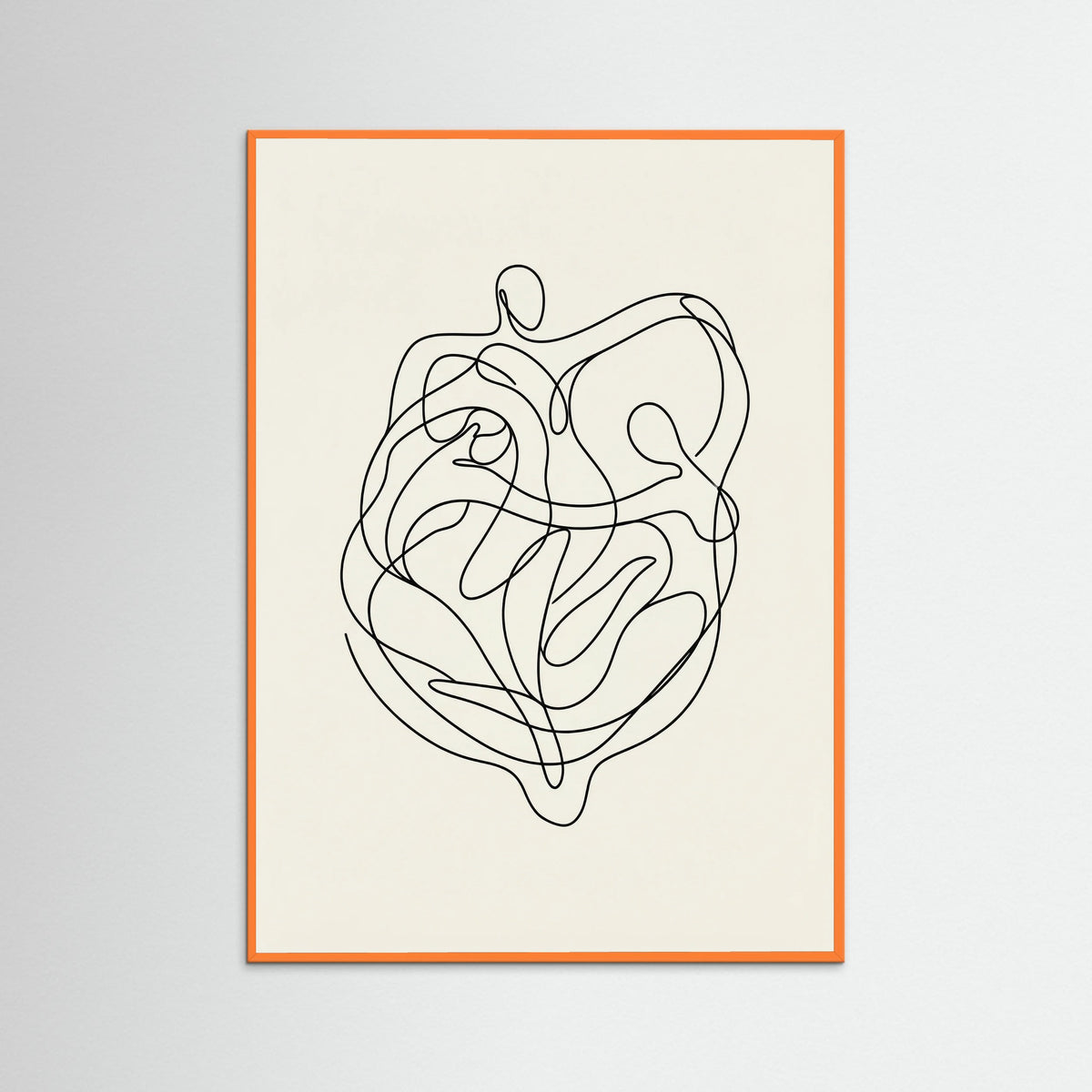 Orange Wood Connected Faces