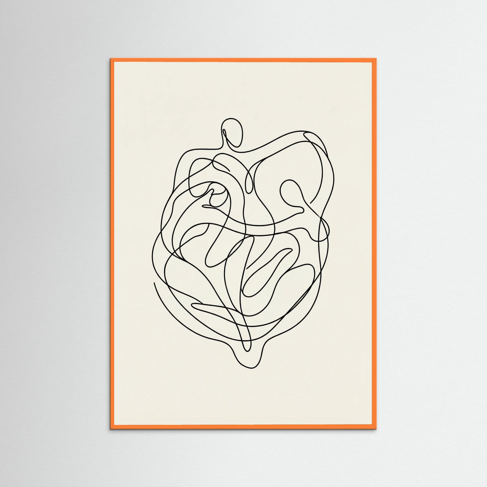 Orange Wood Connected Faces