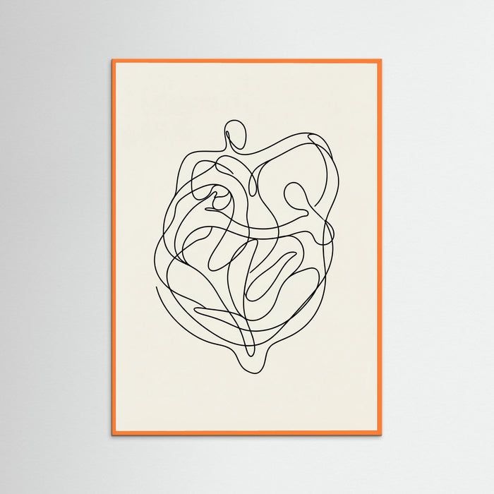 Orange Wood Connected Faces