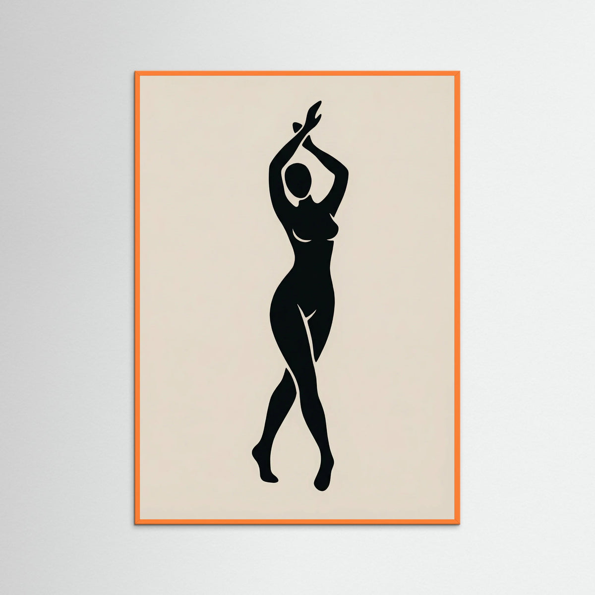 Orange Wood Contemplative Form