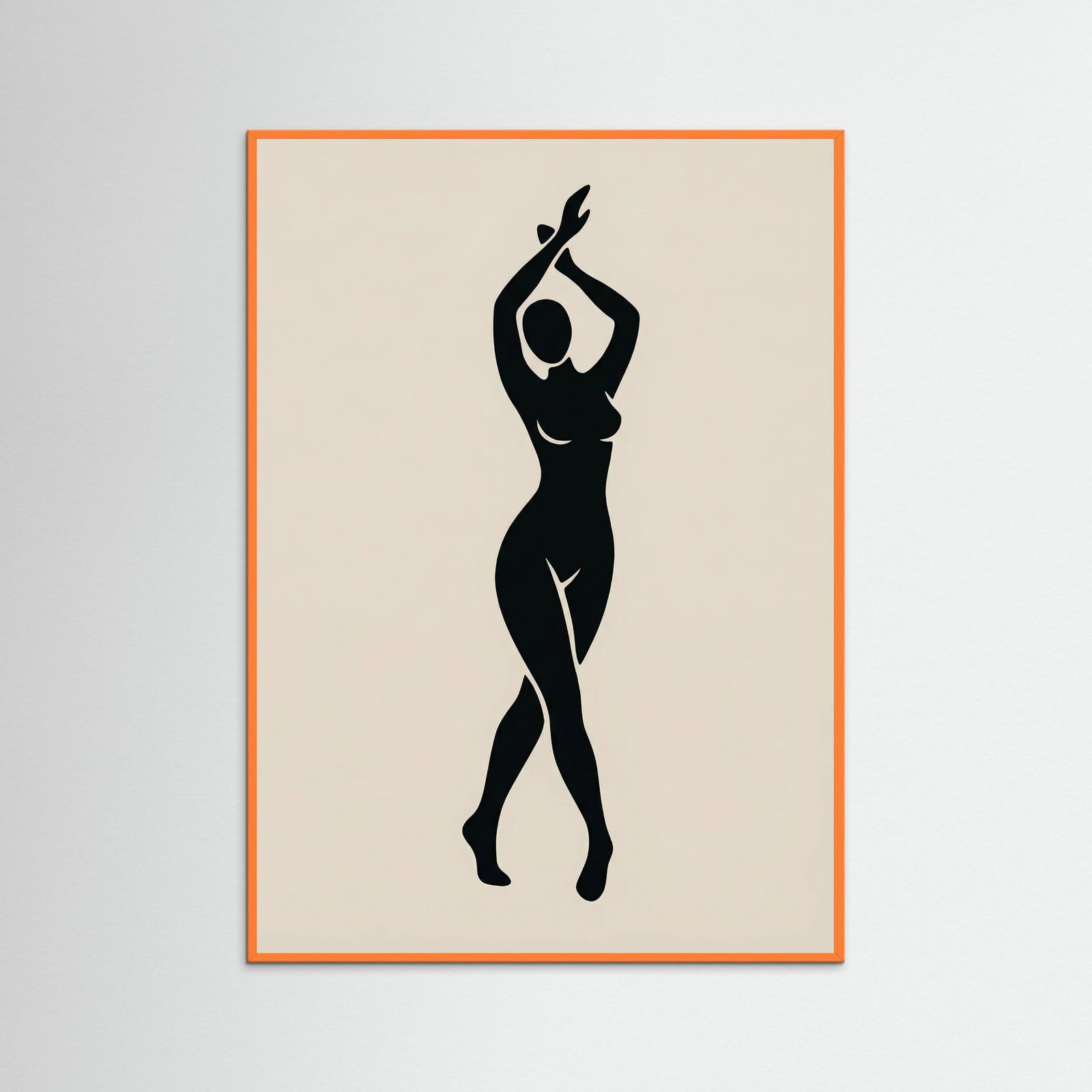 Orange Wood Contemplative Form