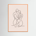 Orange Wood Contemplative Forms