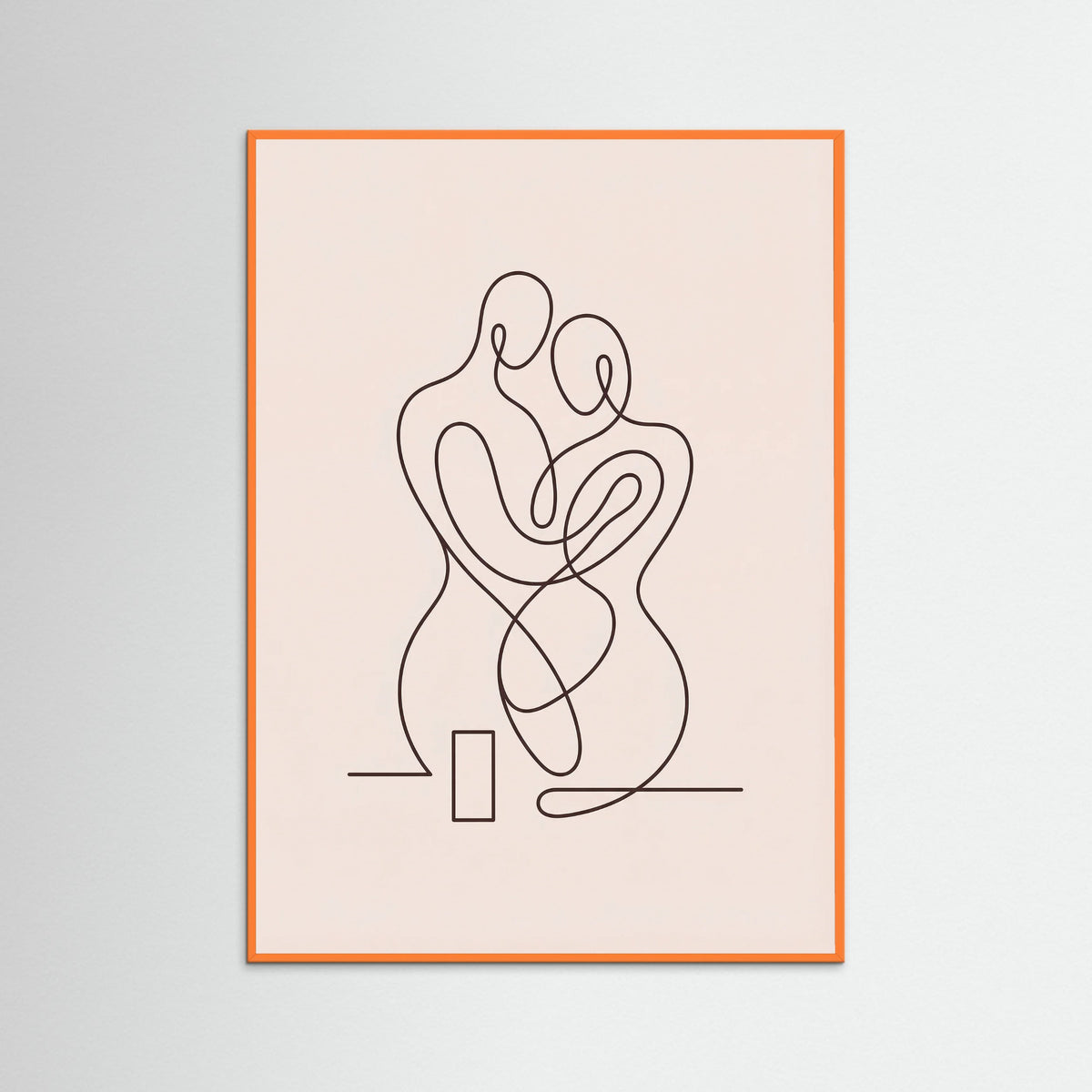 Orange Wood Contemplative Forms