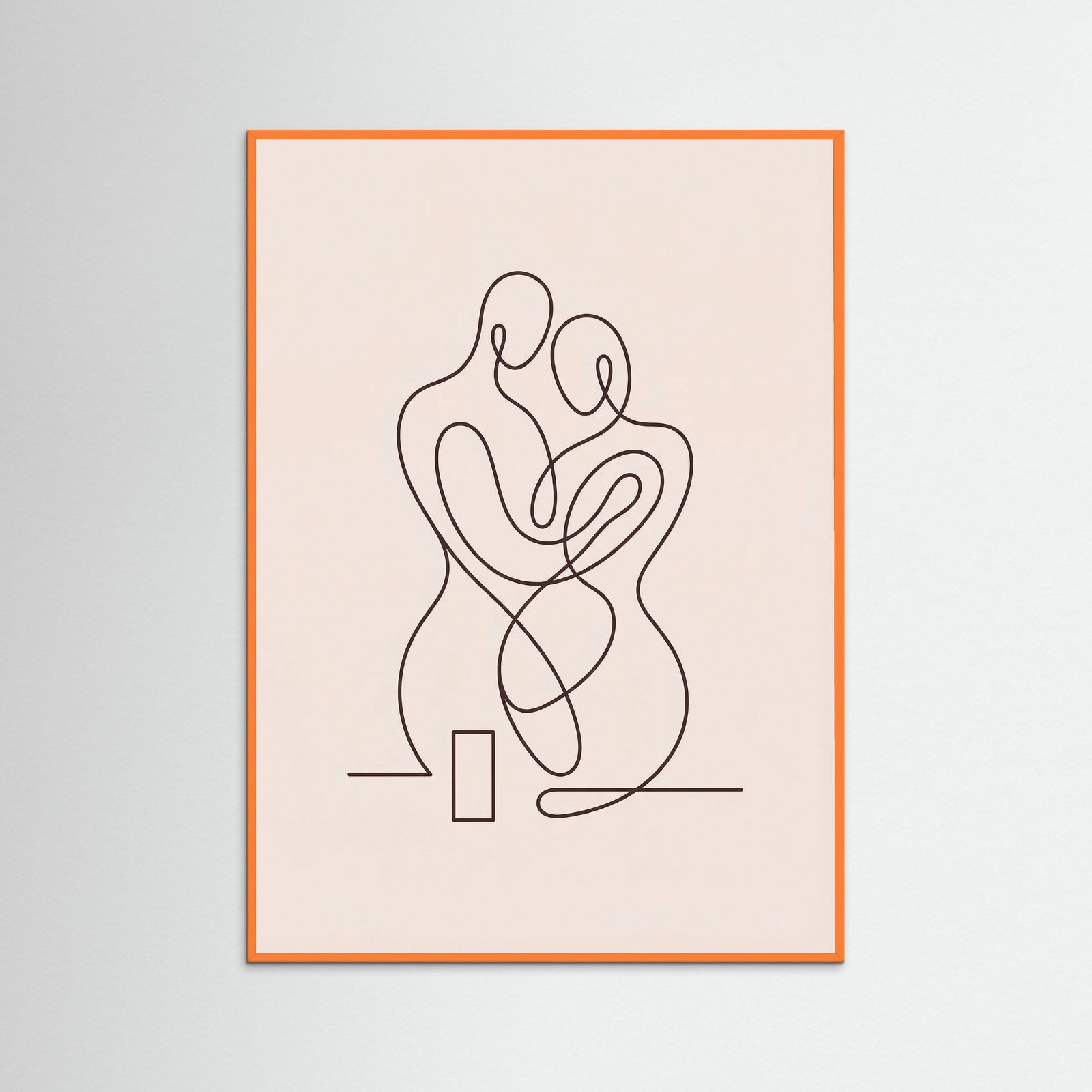 Orange Wood Contemplative Forms