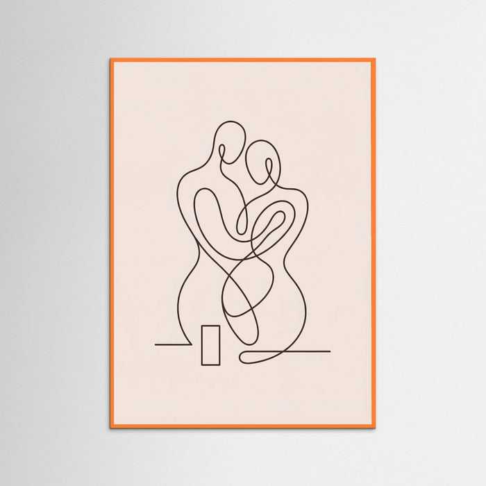 Orange Wood Contemplative Forms