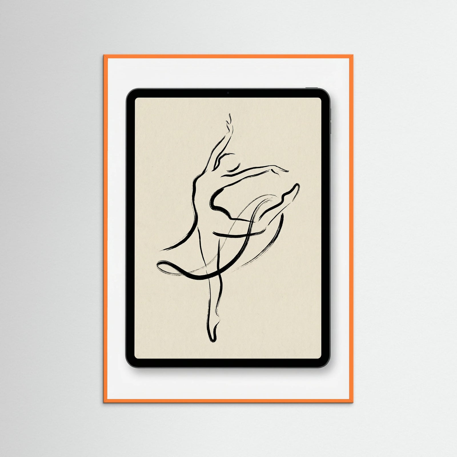 Orange Wood Contemplative Gaze