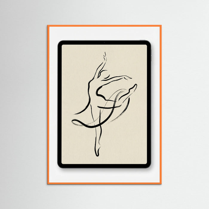 Orange Wood Contemplative Gaze