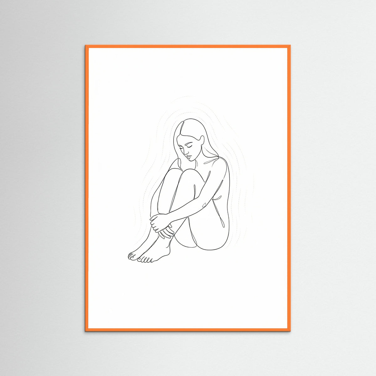 Orange Wood Contemplative Guardian