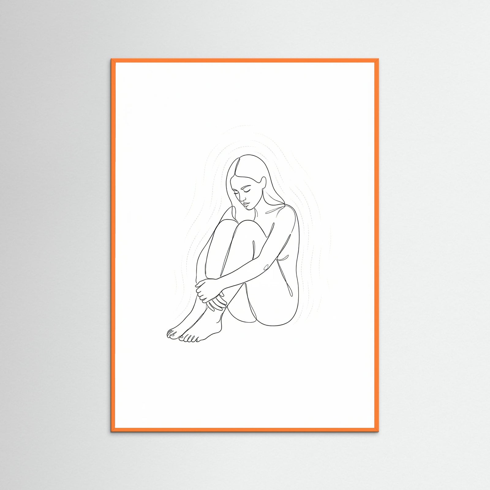 Orange Wood Contemplative Guardian
