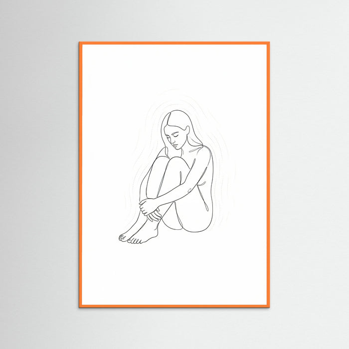 Orange Wood Contemplative Guardian