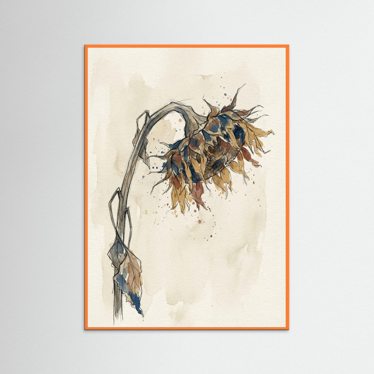 Orange Wood Contorted Recline