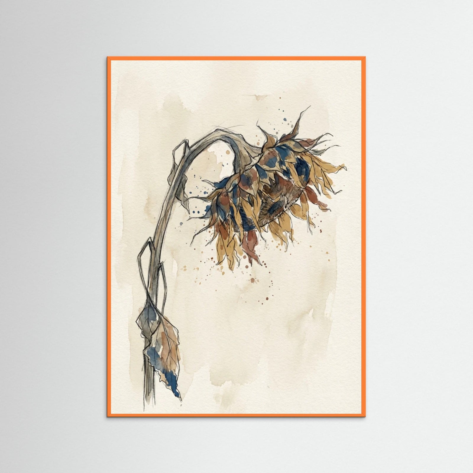 Orange Wood Contorted Recline
