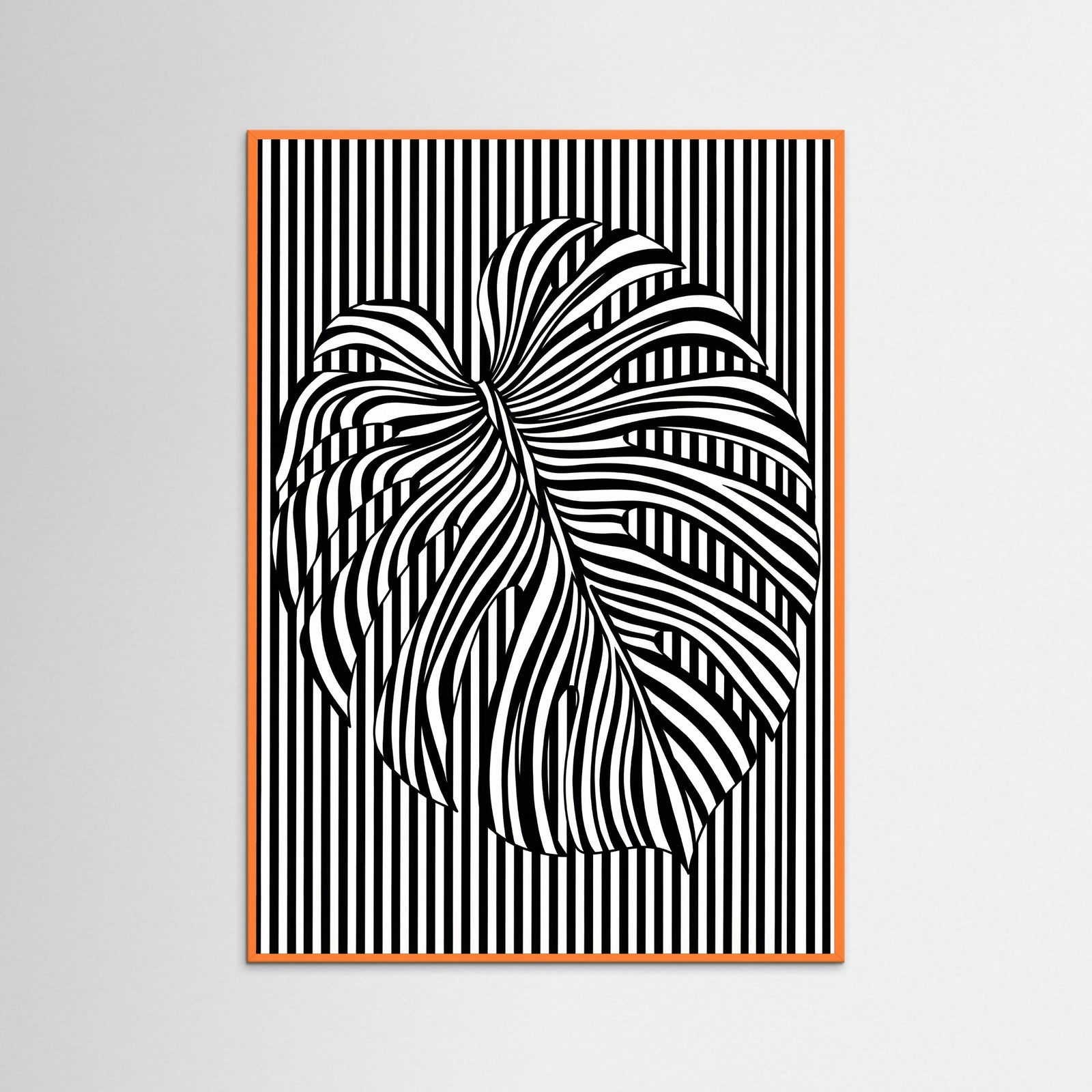 Orange Wood Contrast Embrace