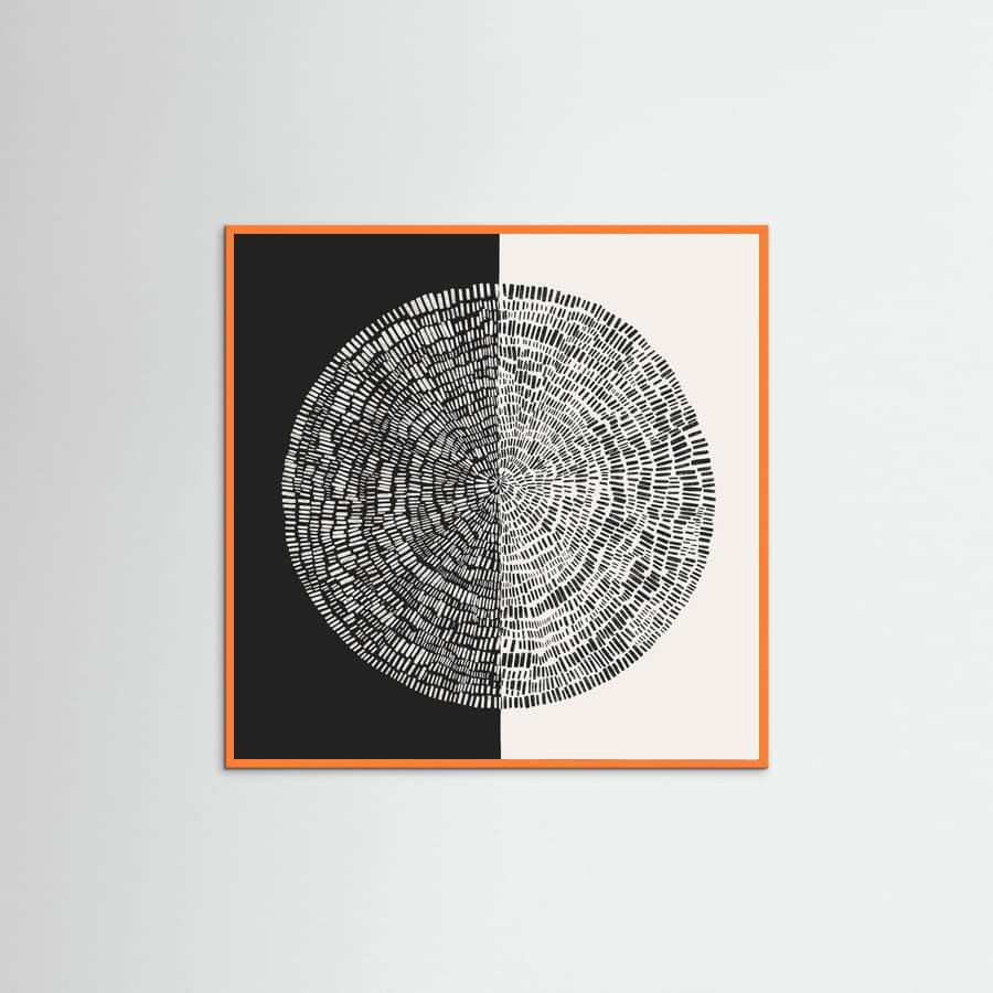 Orange Wood Convergence Poster