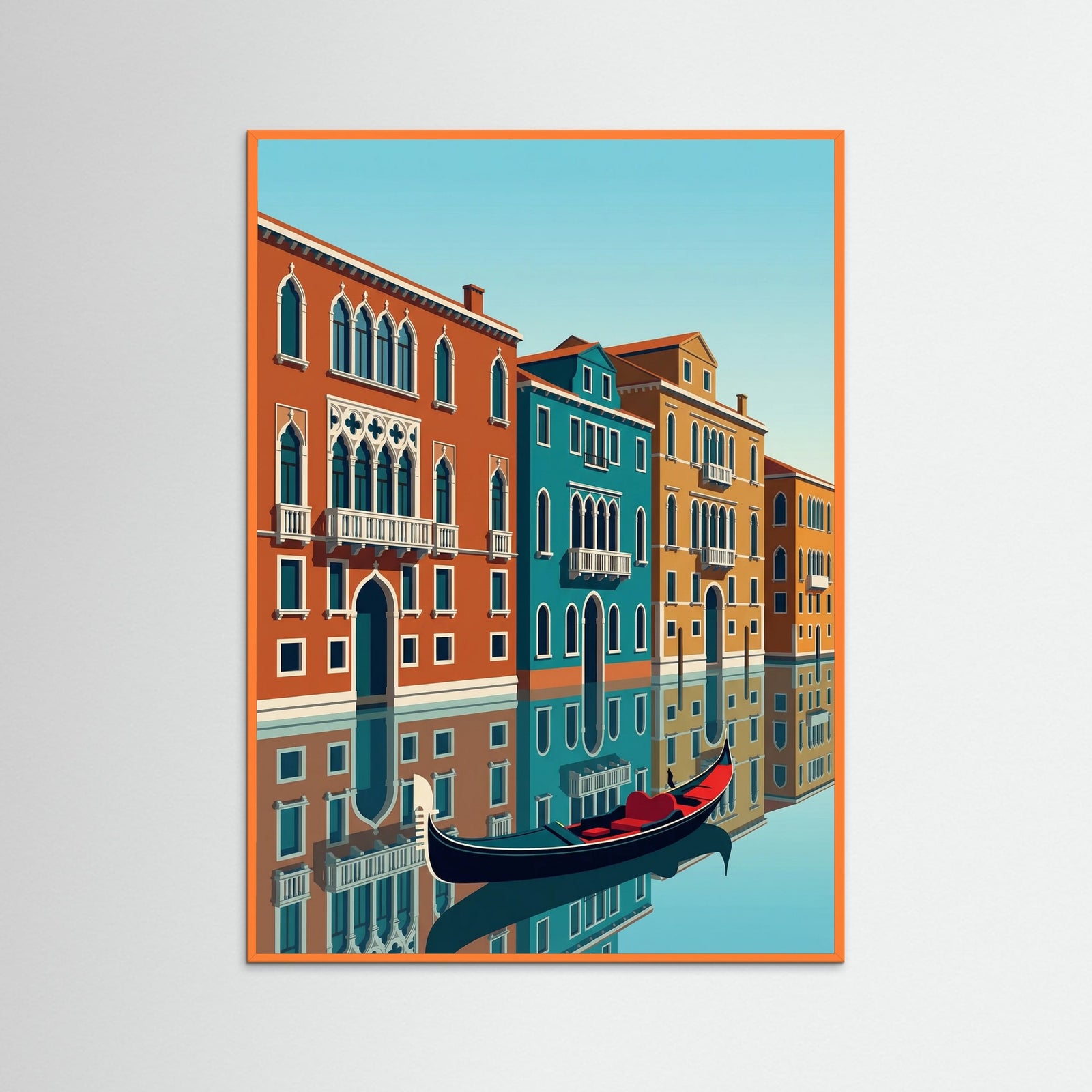 Orange Wood Copenhagen Canal Houses