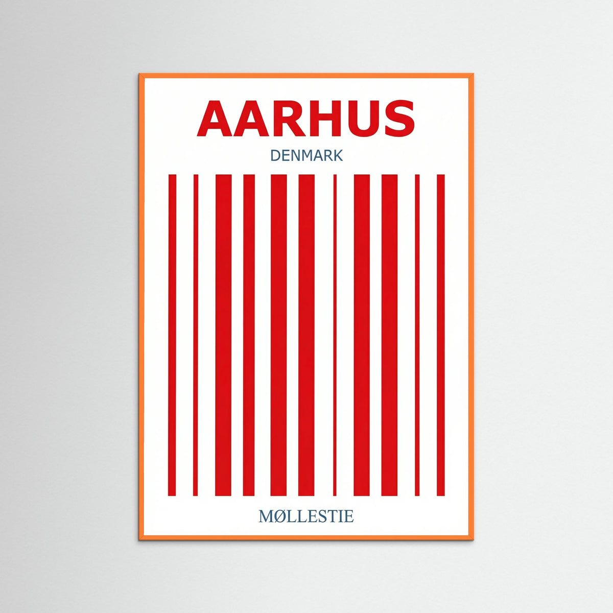 Orange Wood Copenhagen Stripes