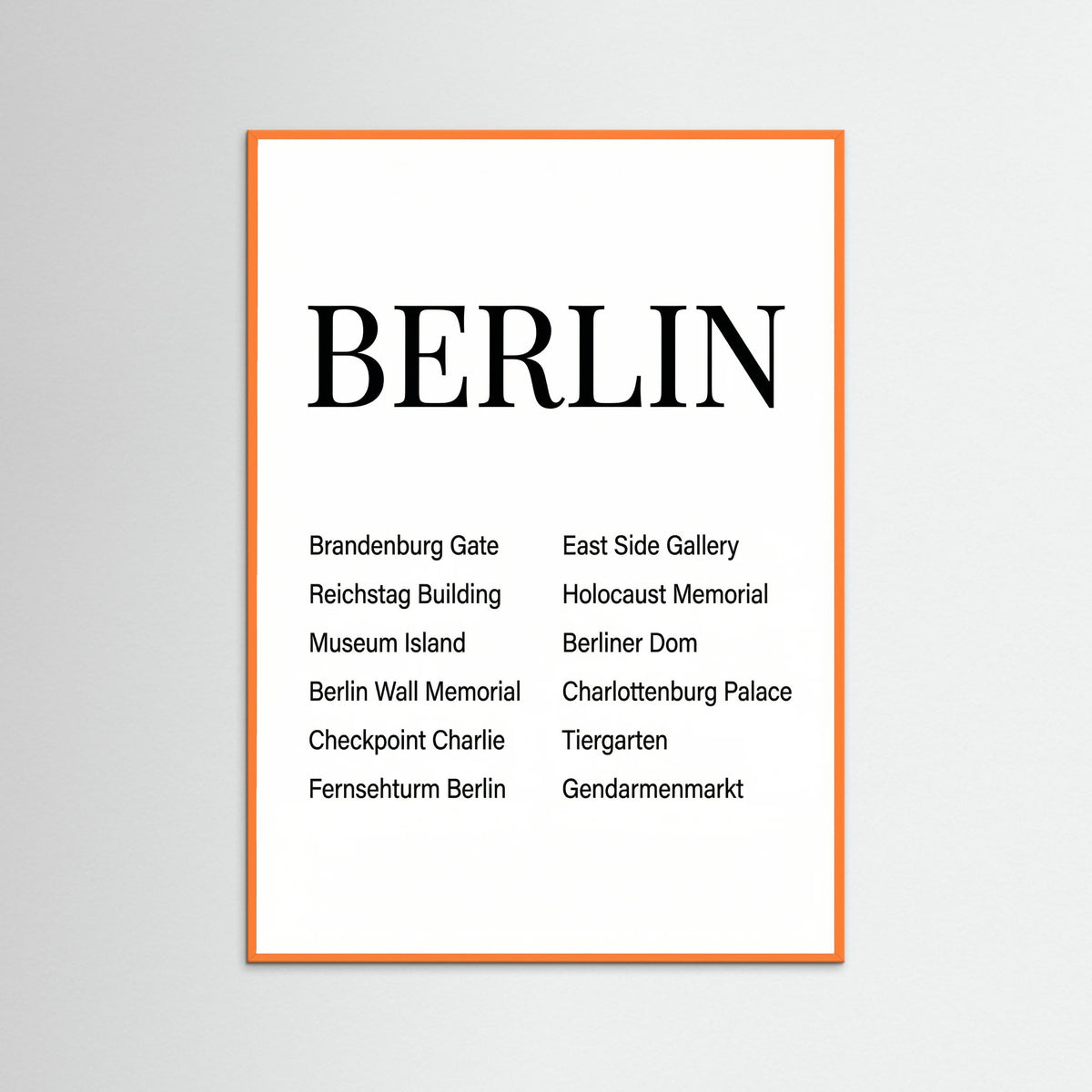 Orange Wood Copenhagen Typography