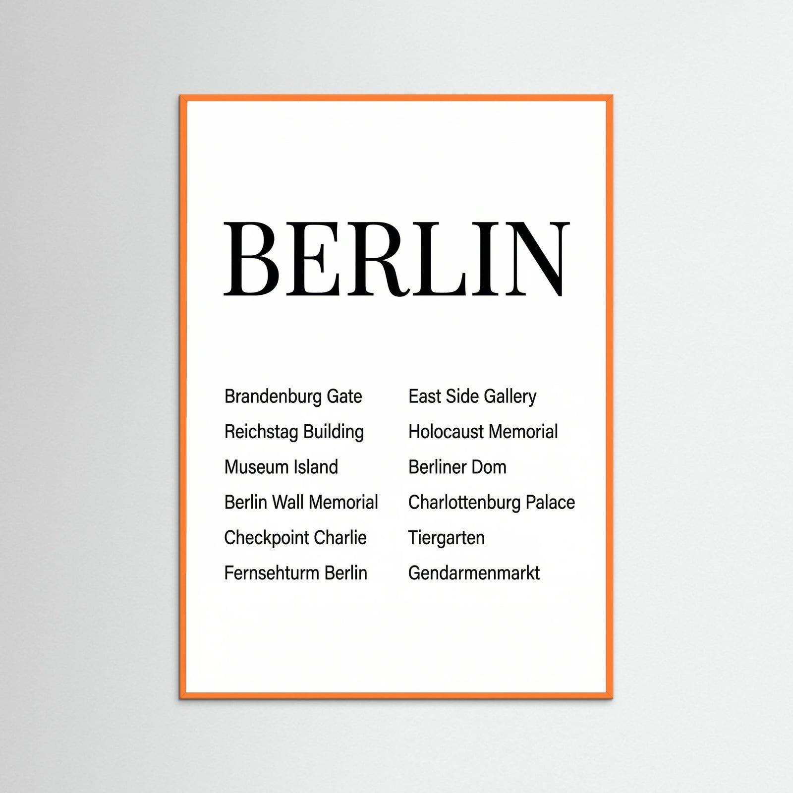 Orange Wood Copenhagen Typography