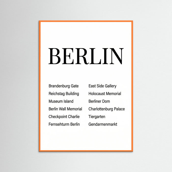 Orange Wood Copenhagen Typography