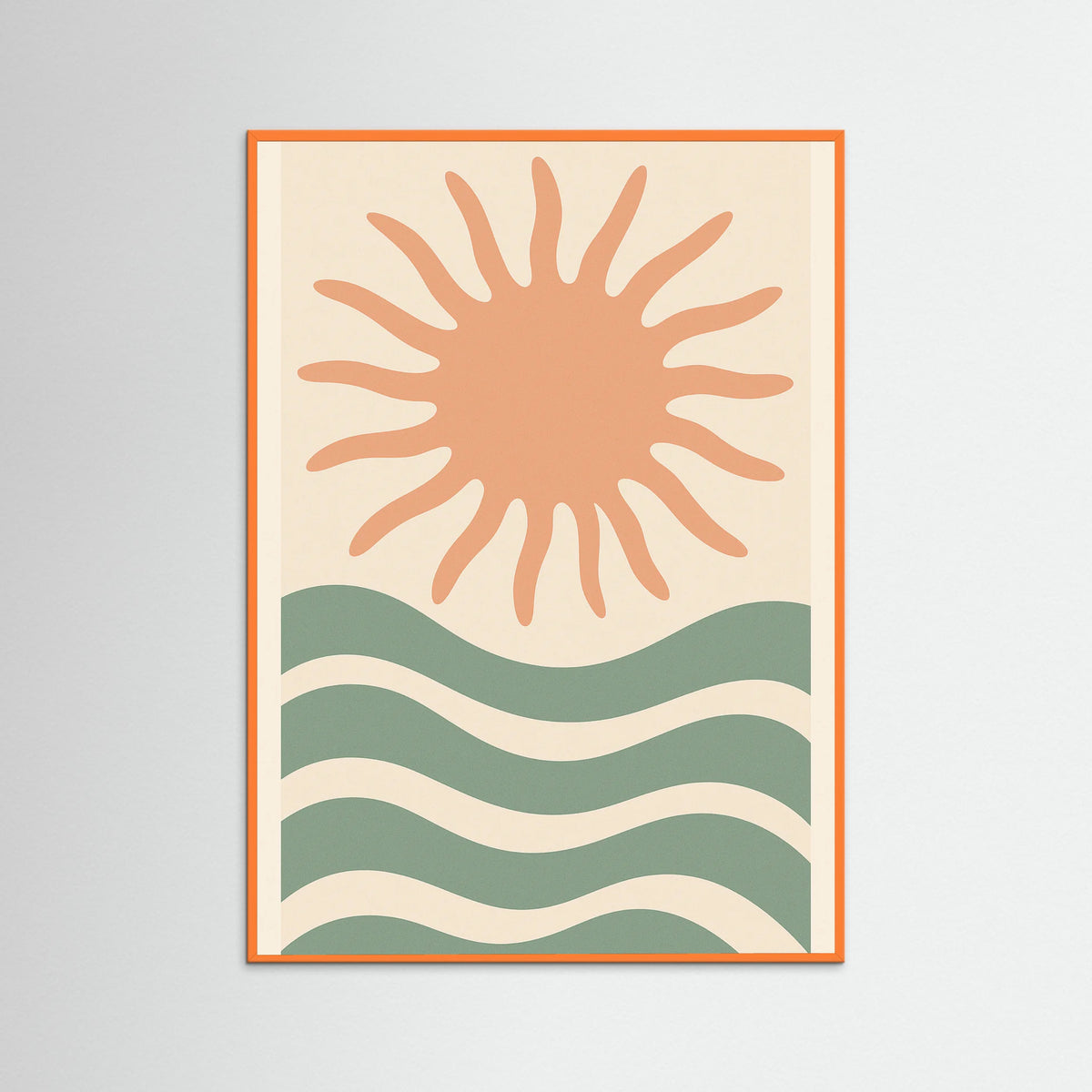 Orange Wood Coral Whirl