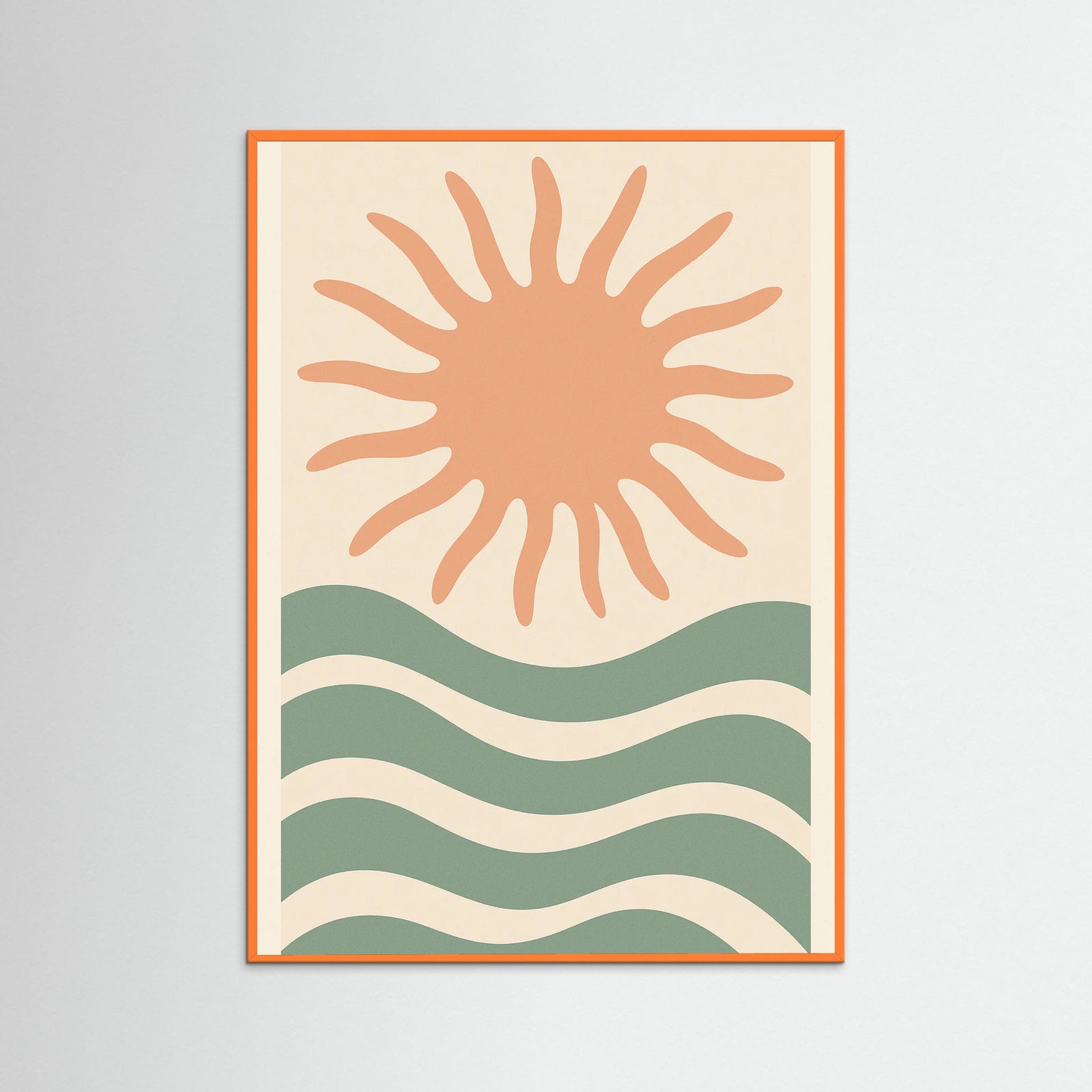 Orange Wood Coral Whirl