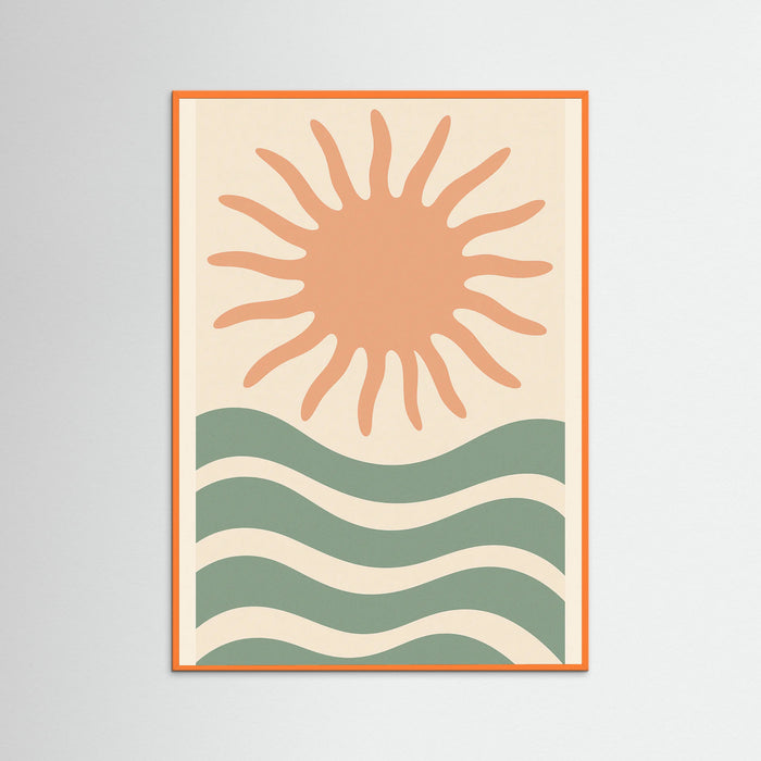 Orange Wood Coral Whirl