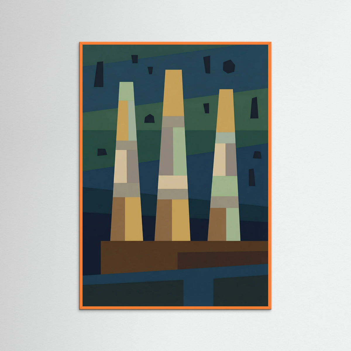 Orange Wood Cosmic Architecture