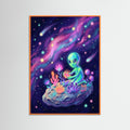 Orange Wood Cosmic Dreamscape